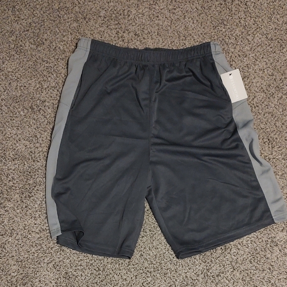 Essentials Other - ESSENTIAL Men's Black and Gray Athletic Shorts